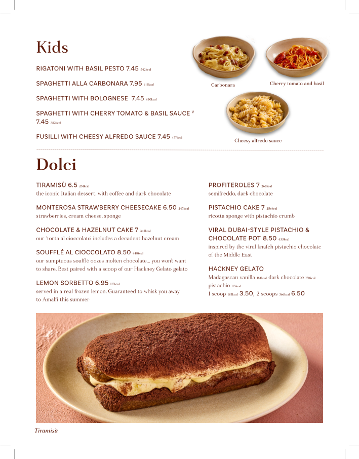 Menu Pasta Evangelists - Chiswick-1