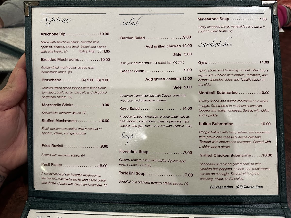 Menu Pasti Italian Grill-2
