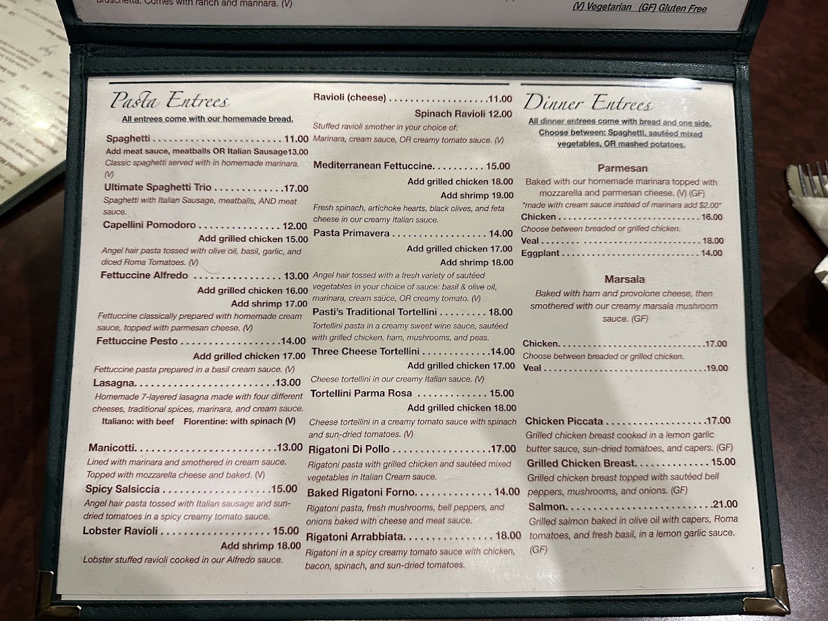 Menu Pasti Italian Grill-4