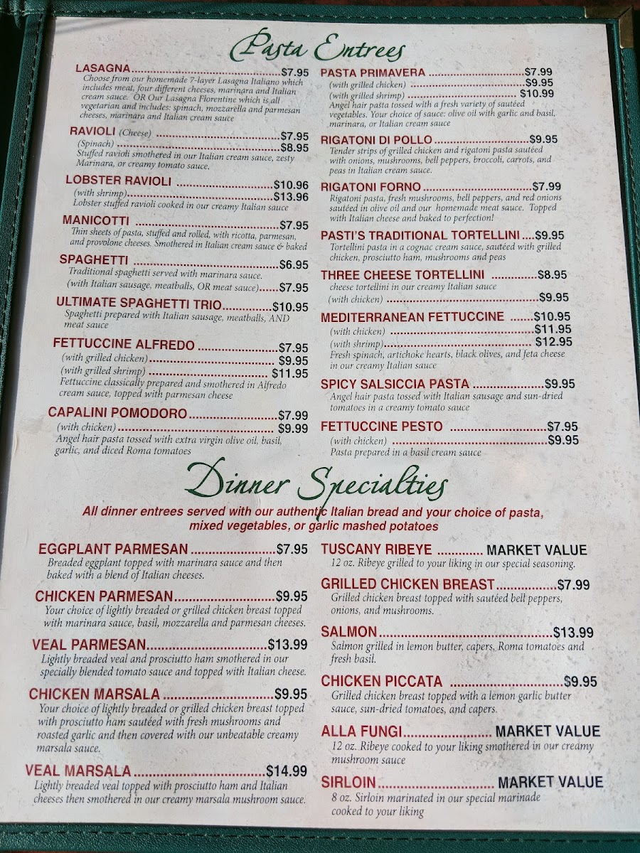 Menu Pasti Italian Grill-5