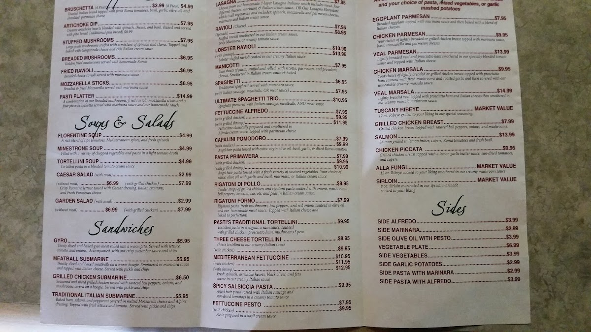 Menu Pasti Italian Grill-6