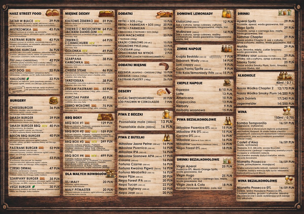 Menu Pastrami Summer Bbq Leszno-1