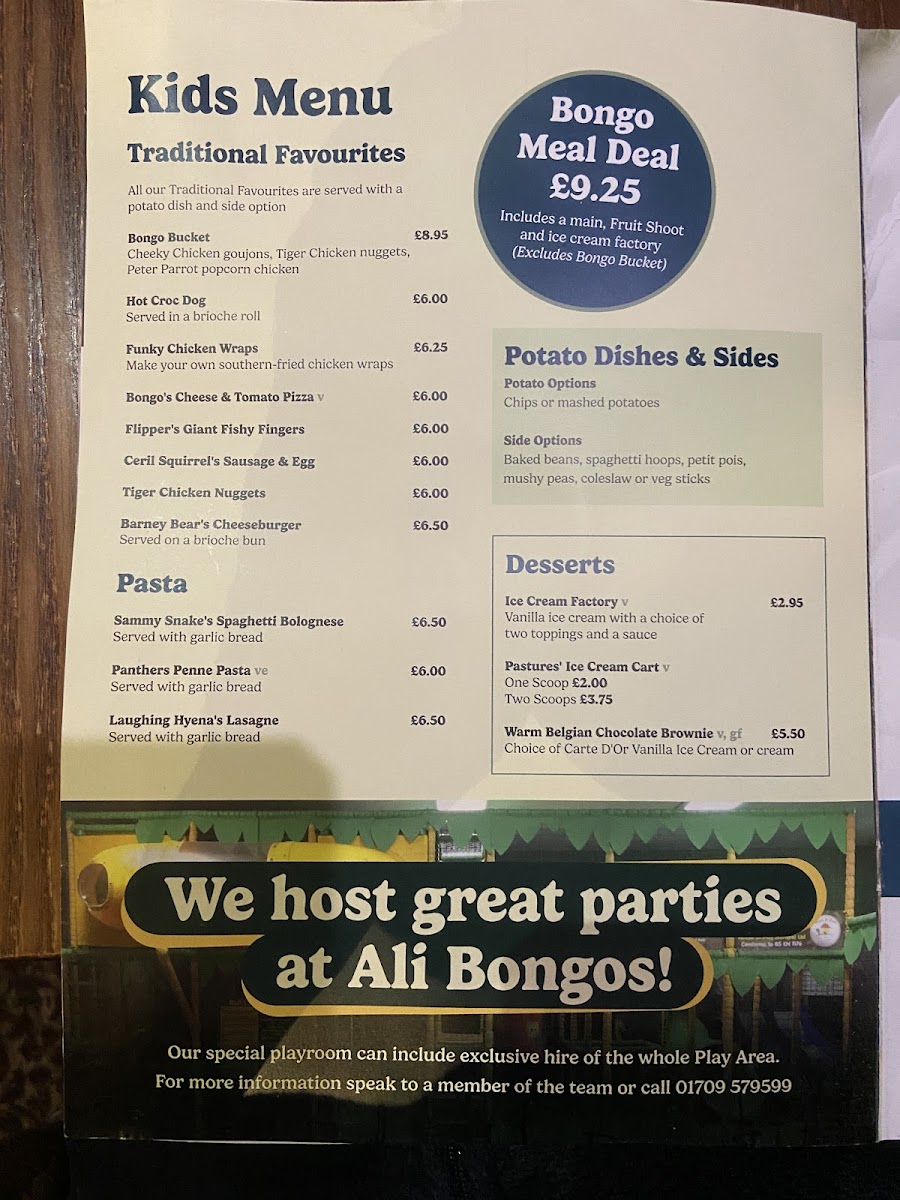 Menu Pastures Lodge - Mexborough-6