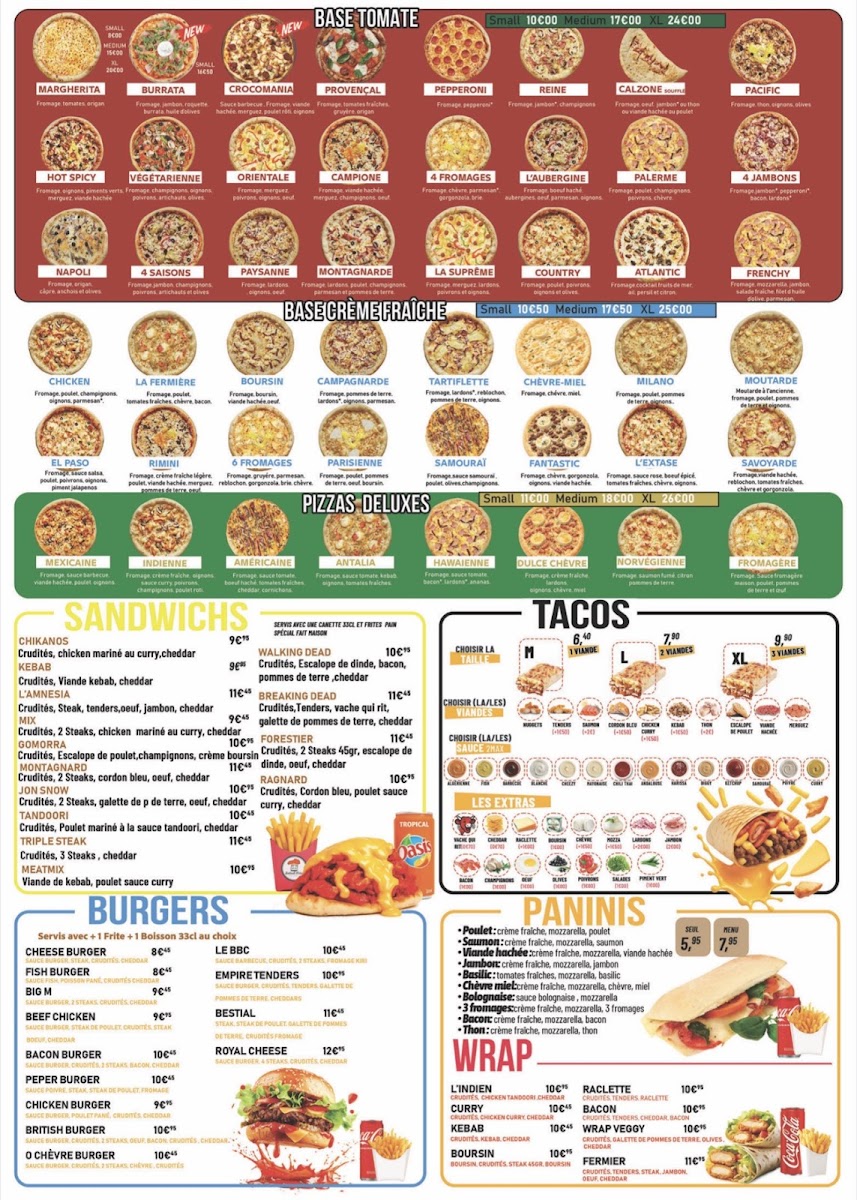 Menu Pate A Pizza ( Pontault )-1
