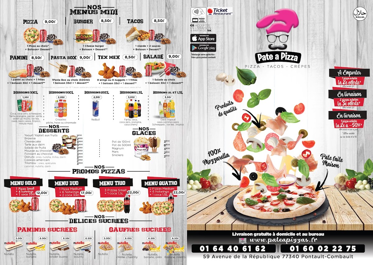 Menu Pate A Pizza ( Pontault )-6