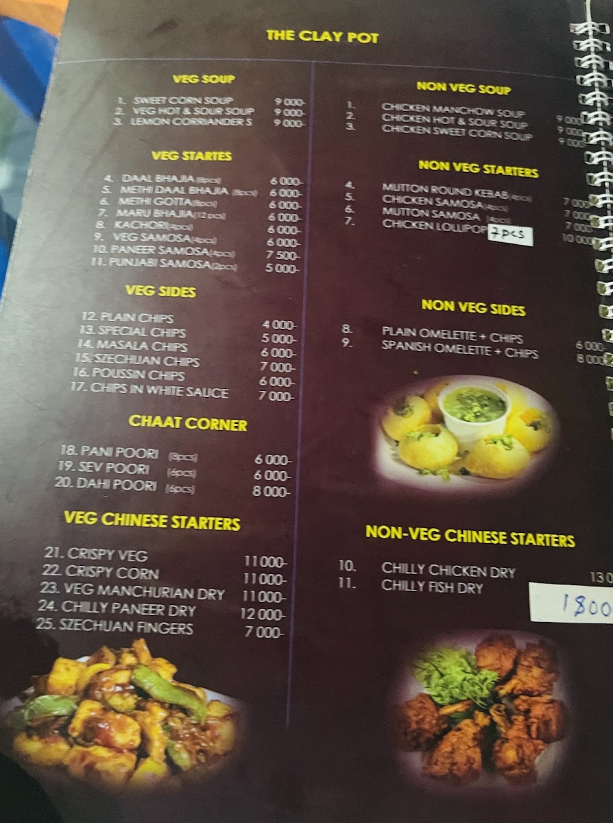 Menu Patel Brotherhood Dar Es Salaam ( The Clay Pot )-9