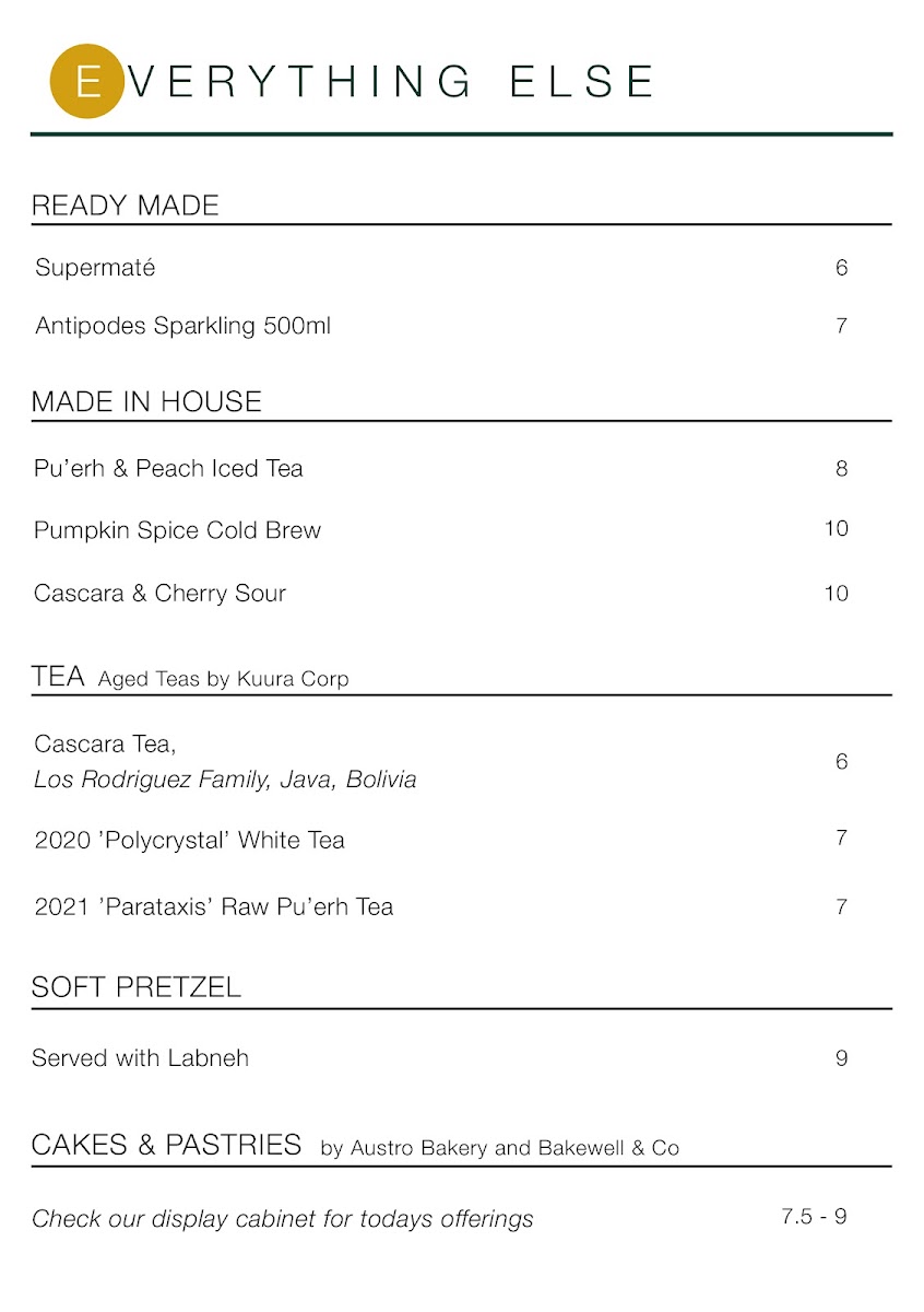 Menu Path Melbourne-6