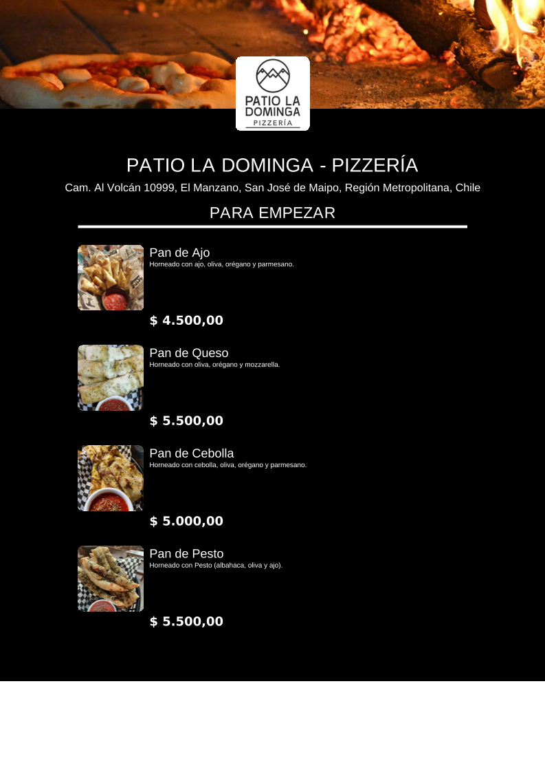 Menu Patio La Dominga - Pizzería-2