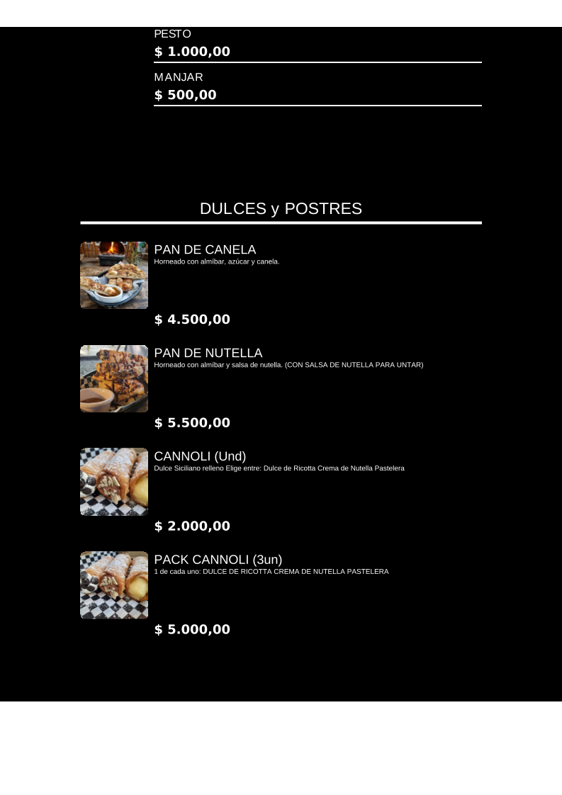 Menu Patio La Dominga - Pizzería-4