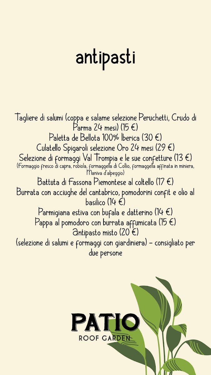 Menu Patio Roof Garden-2