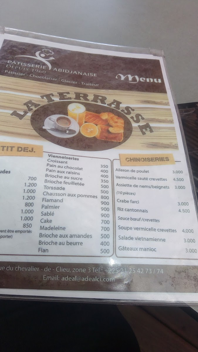 Menu Patisserie Abidjanaise-1