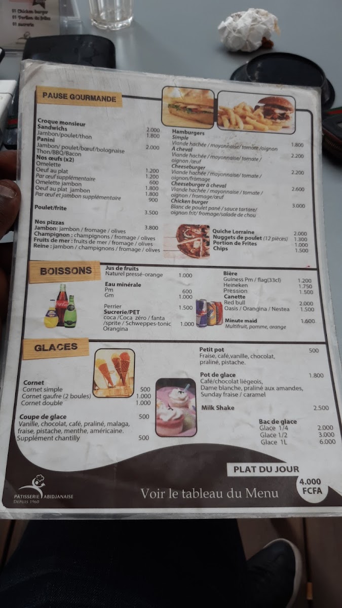 Menu Patisserie Abidjanaise-4