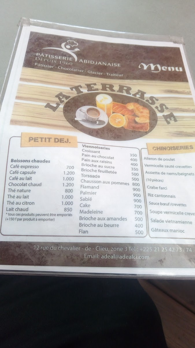 Menu Patisserie Abidjanaise-8