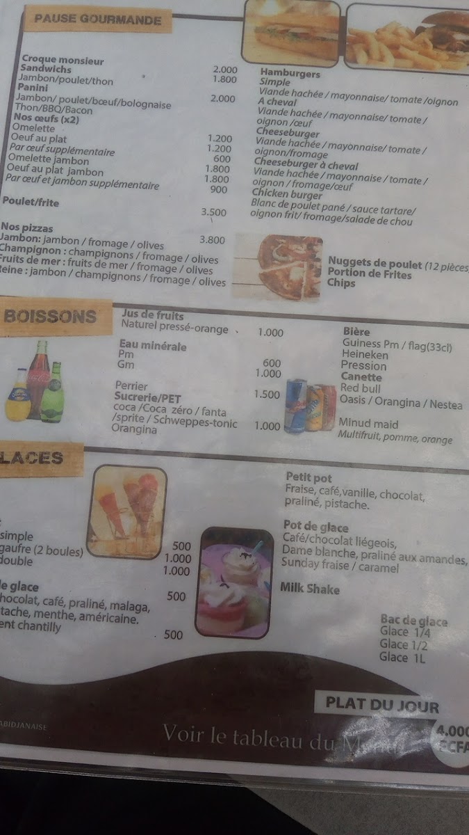 Menu Patisserie Abidjanaise-9