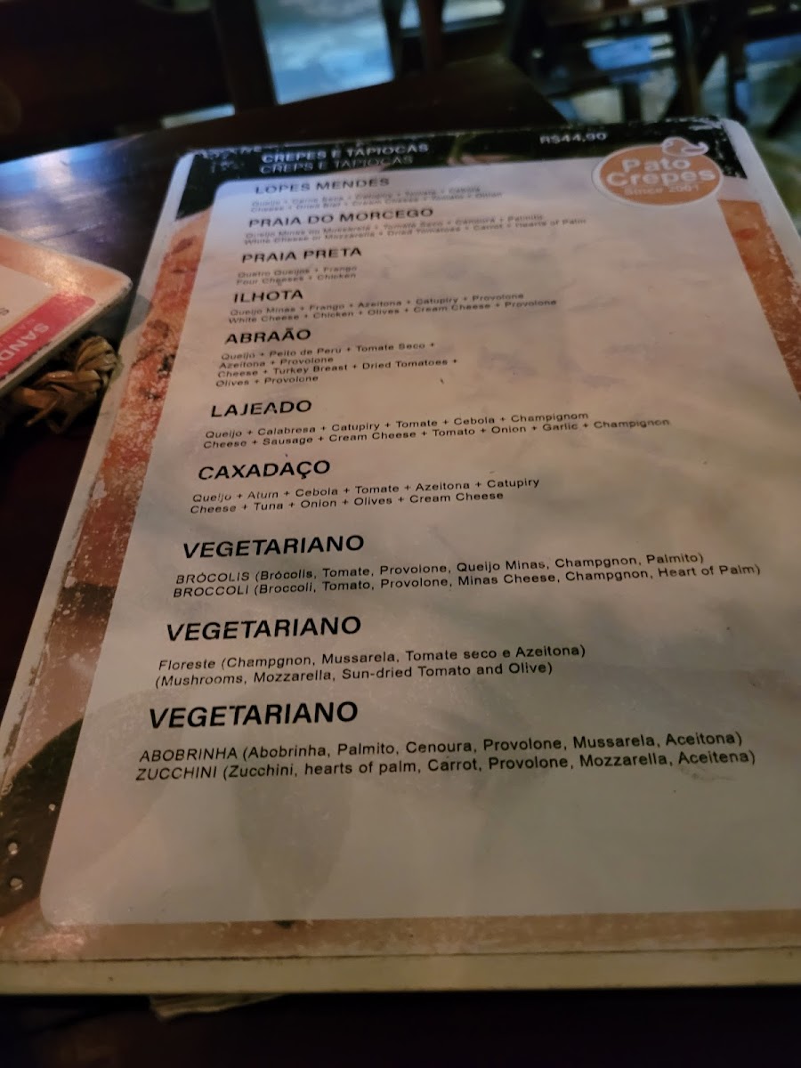 Menu Pato Crepes - Os Mais Deliciosos Lanches-6
