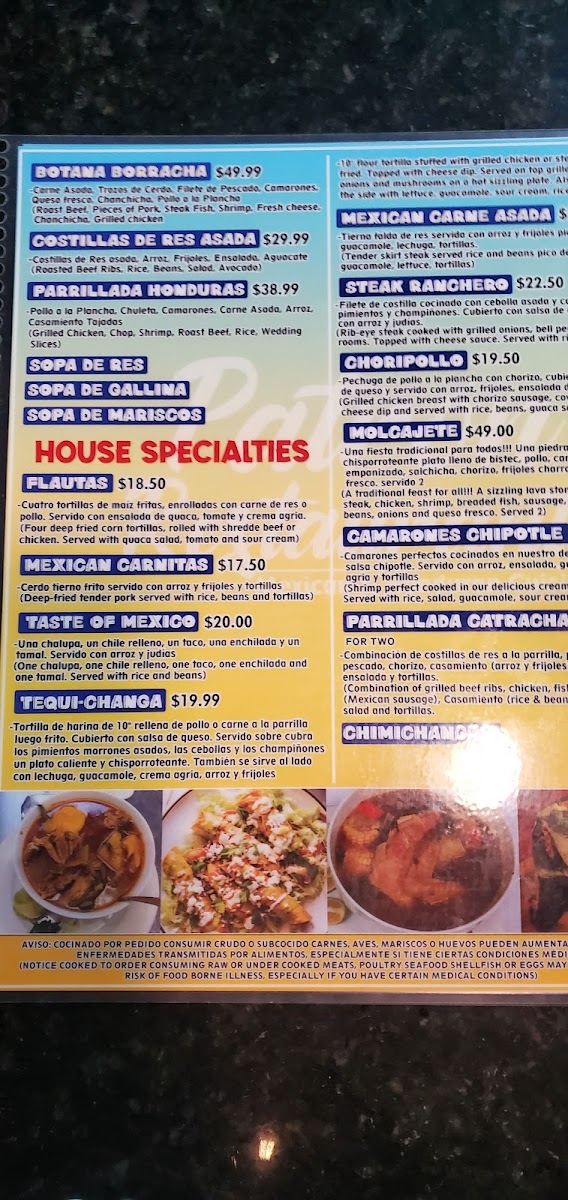Menu Patrón Mexican Restaurant-1