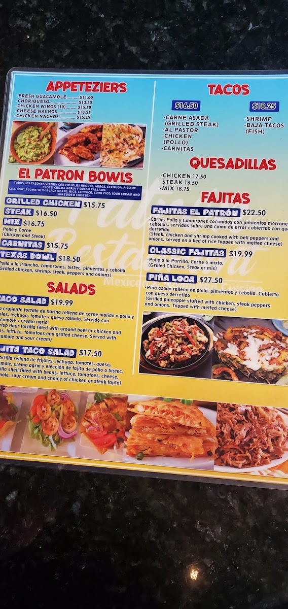 Menu Patrón Mexican Restaurant-4