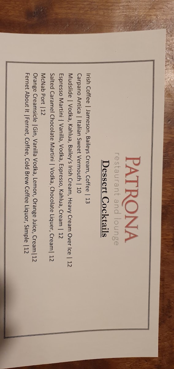 Menu Patrona-10