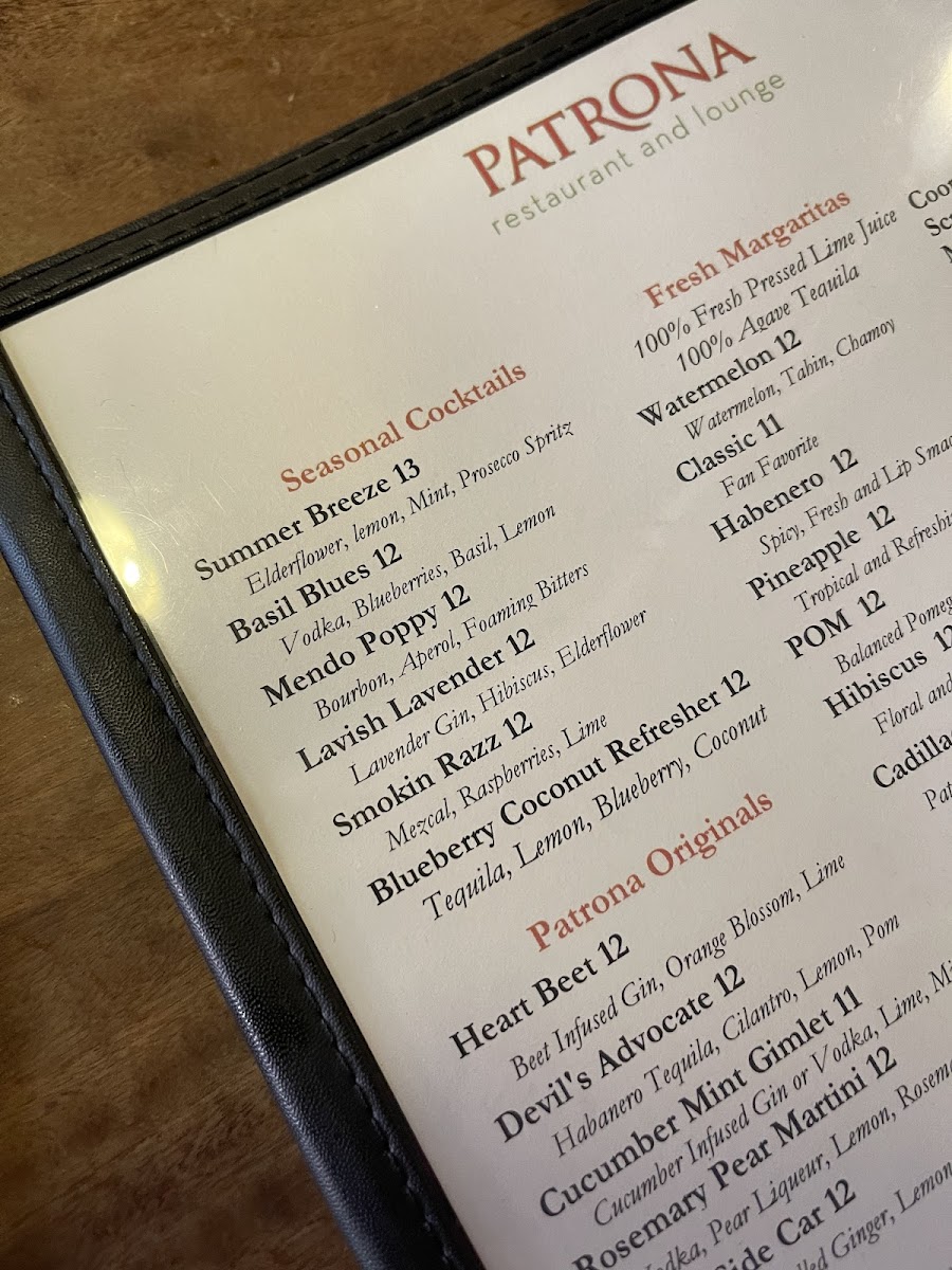 Menu Patrona-9