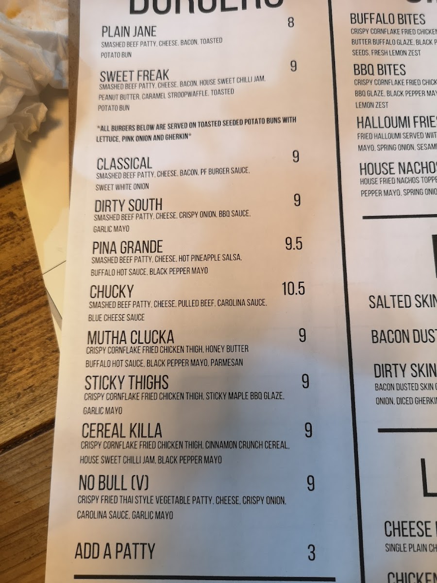 Menu Patty Freaks Lichfield-10