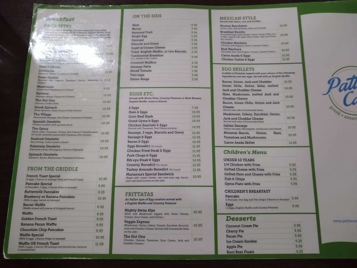 Menu Patty's Cafe-6