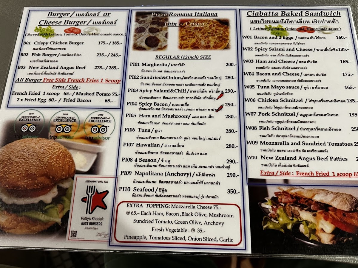 Menu Patty's Khaolak-1