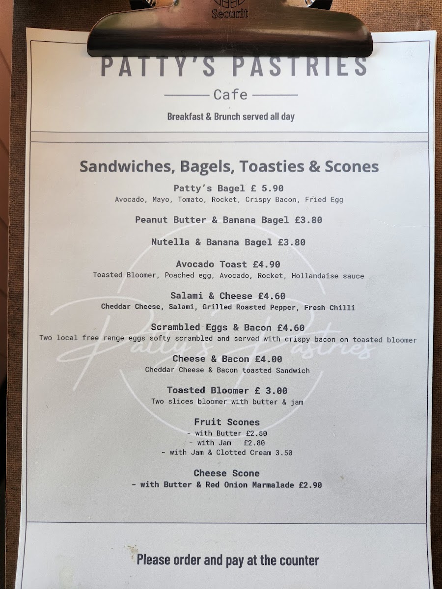 Menu Patty's Pastries-2