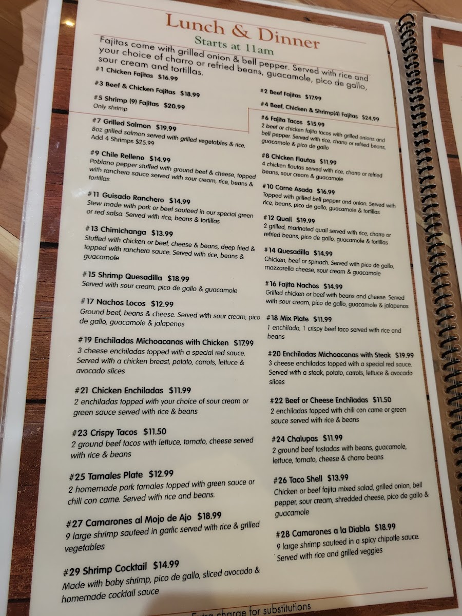 Menu Patzcuaro Cafe-8