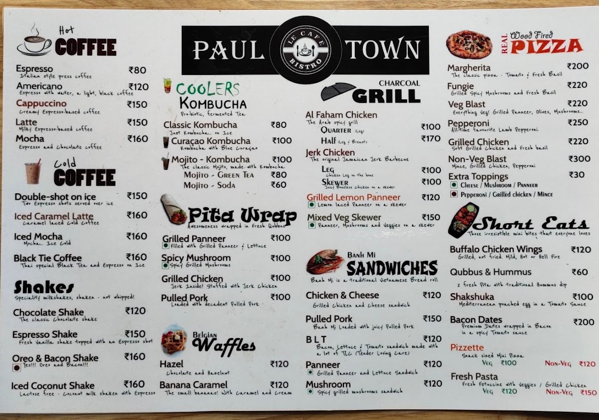 Menu Paul Town Cafe Bistro-1