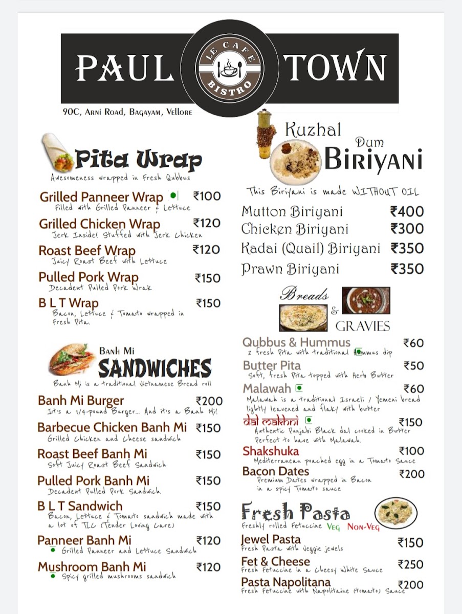 Menu Paul Town Cafe Bistro-7