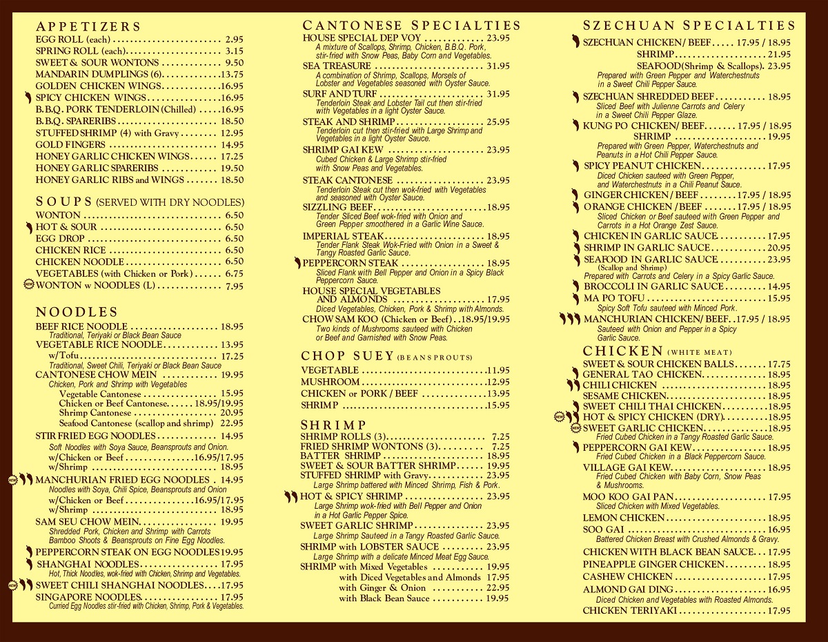 Menu Paul Wong Fine Chinese Cuisine-1