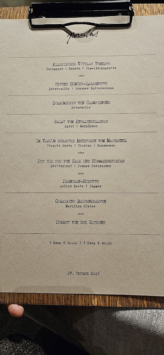 Menu Paulas Á La Carte Restaurant-4
