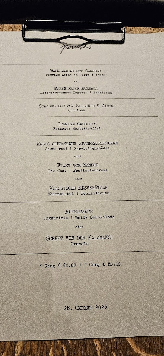 Menu Paulas Á La Carte Restaurant-5