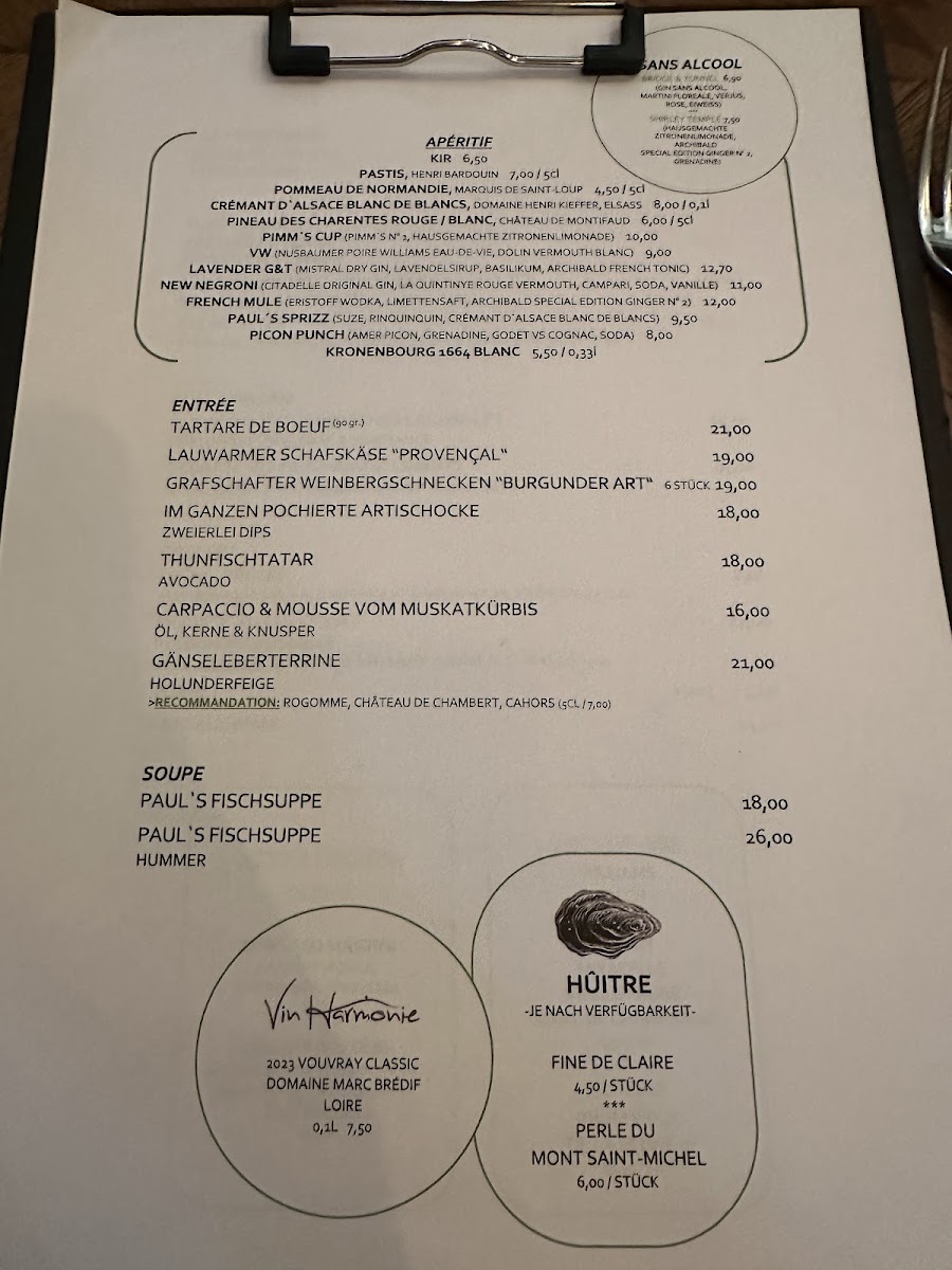 Menu Paul's Brasserie-3
