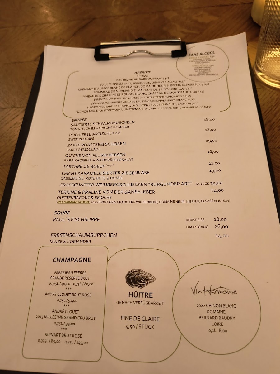 Menu Paul's Brasserie-5
