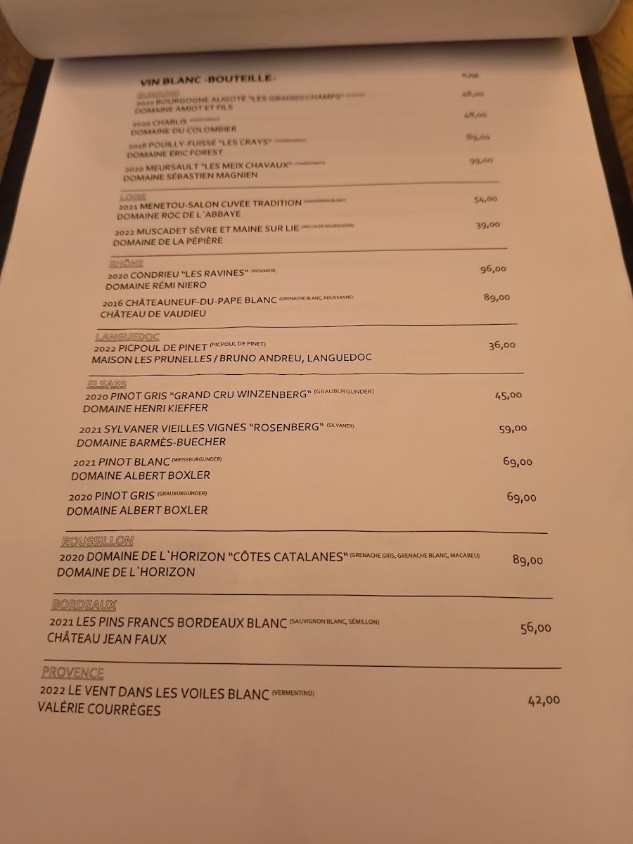 Menu Paul's Brasserie-9