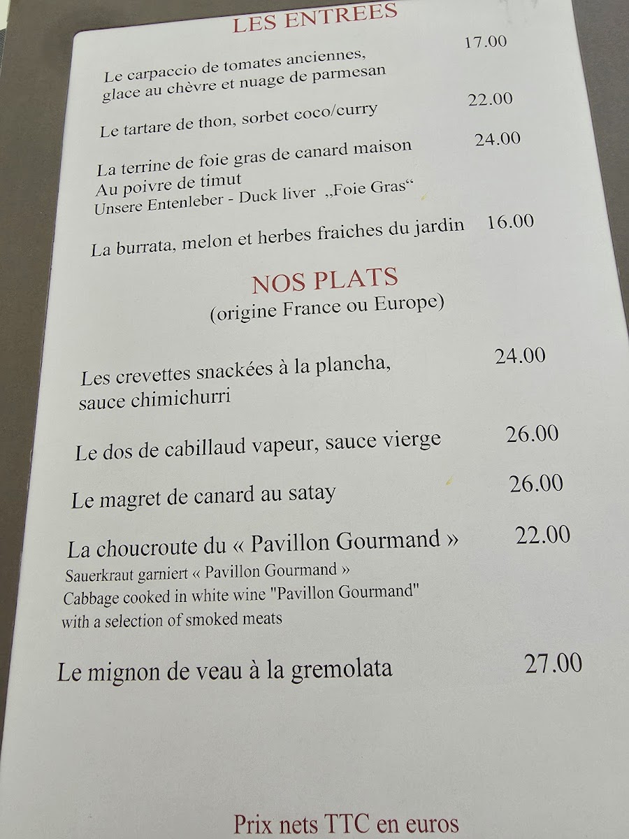 Menu Pavillon Gourmand-1