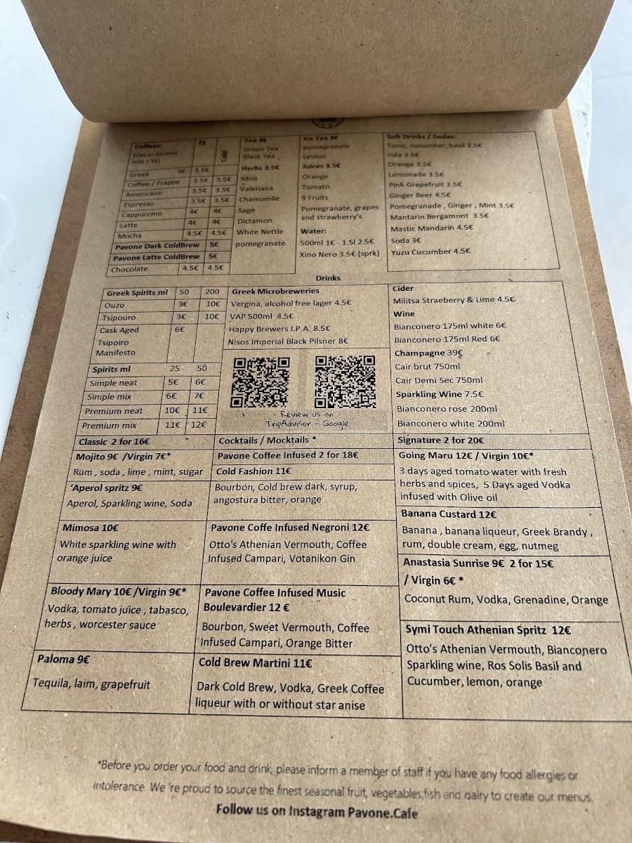 Menu Pavone Cafe-2