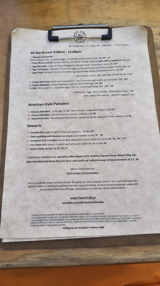Menu Pavone Cafe-3