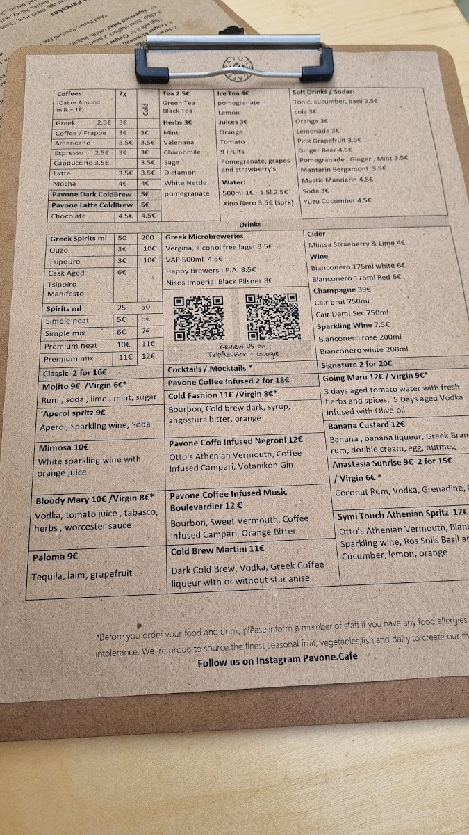 Menu Pavone Cafe-9