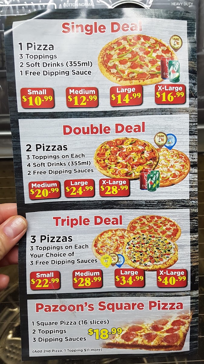 Menu Pazoon's Pizza-5