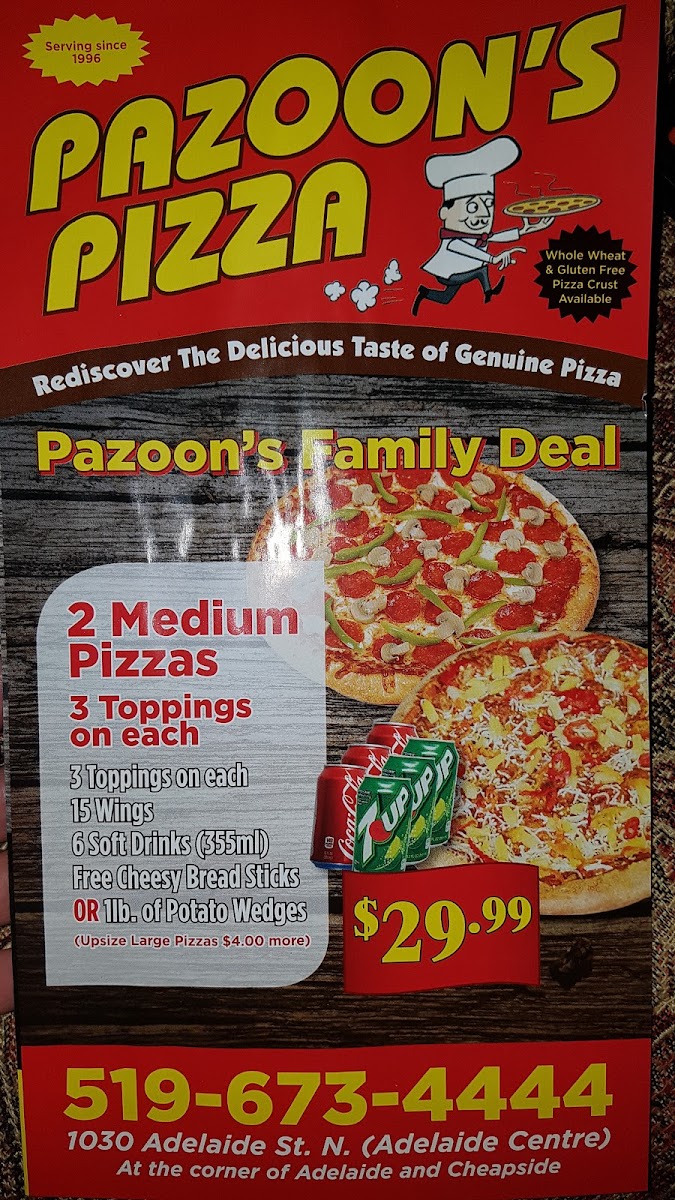 Menu Pazoon's Pizza-8