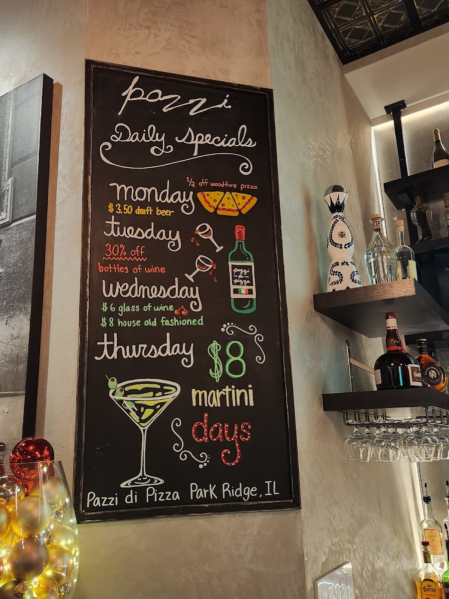 Menu Pazzi Di Pizza Park Ridge-2