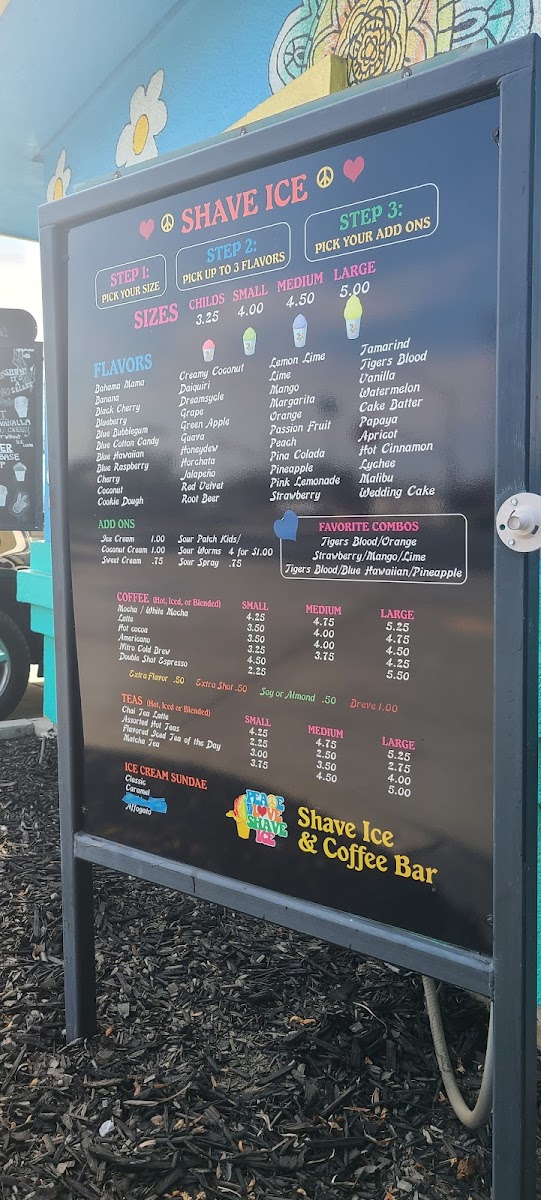 Menu Peace Love Shave Ice-4