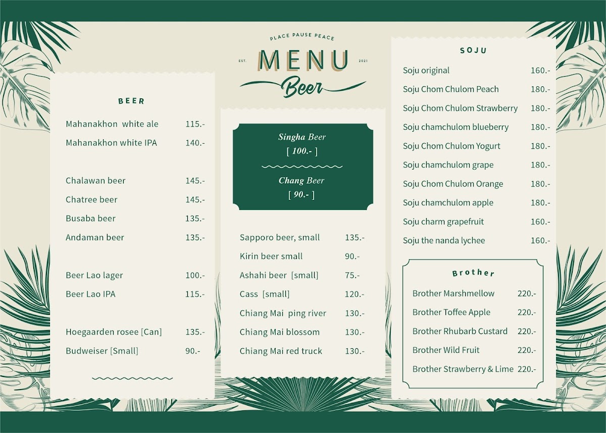 Menu Peace Pause Place-8