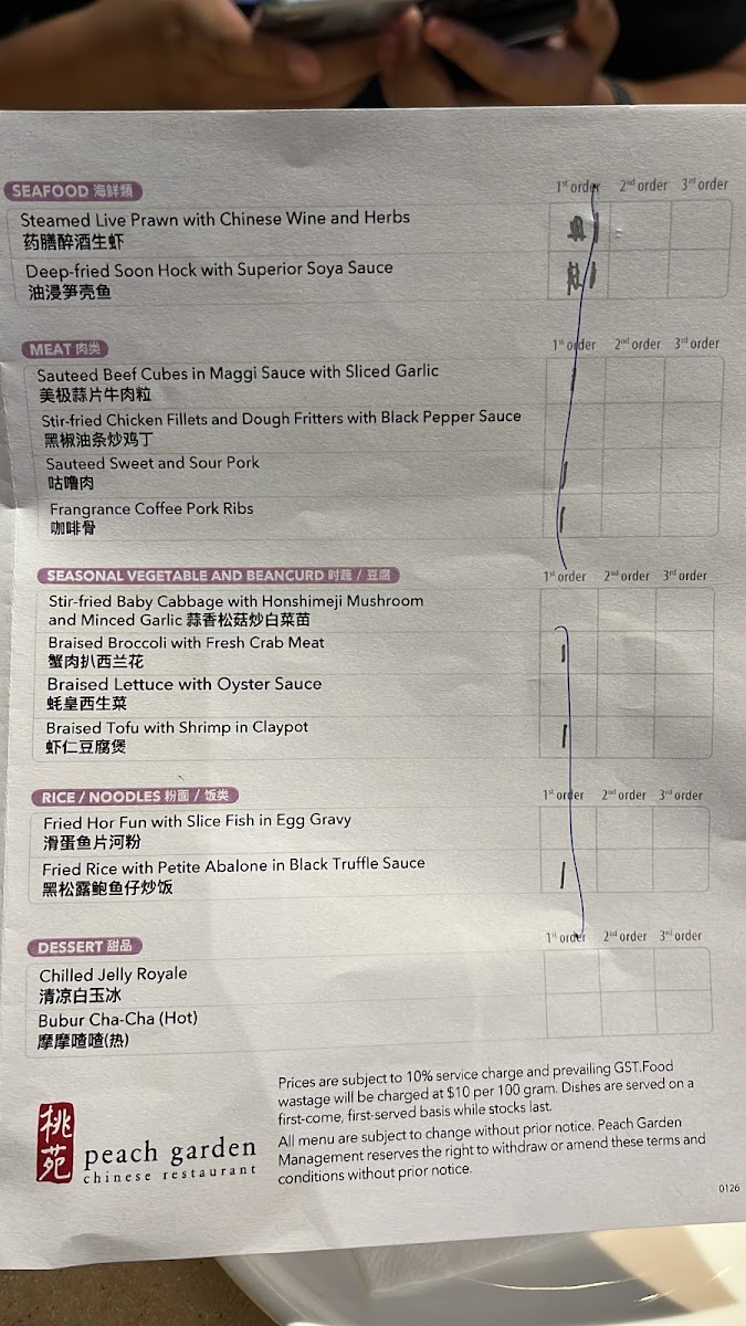 Menu Peach Garden @ Chinatown Point-1
