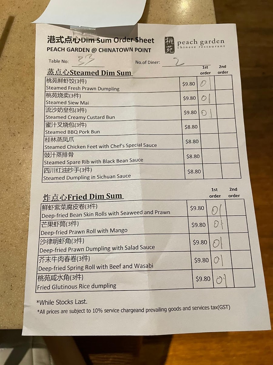 Menu Peach Garden @ Chinatown Point-4