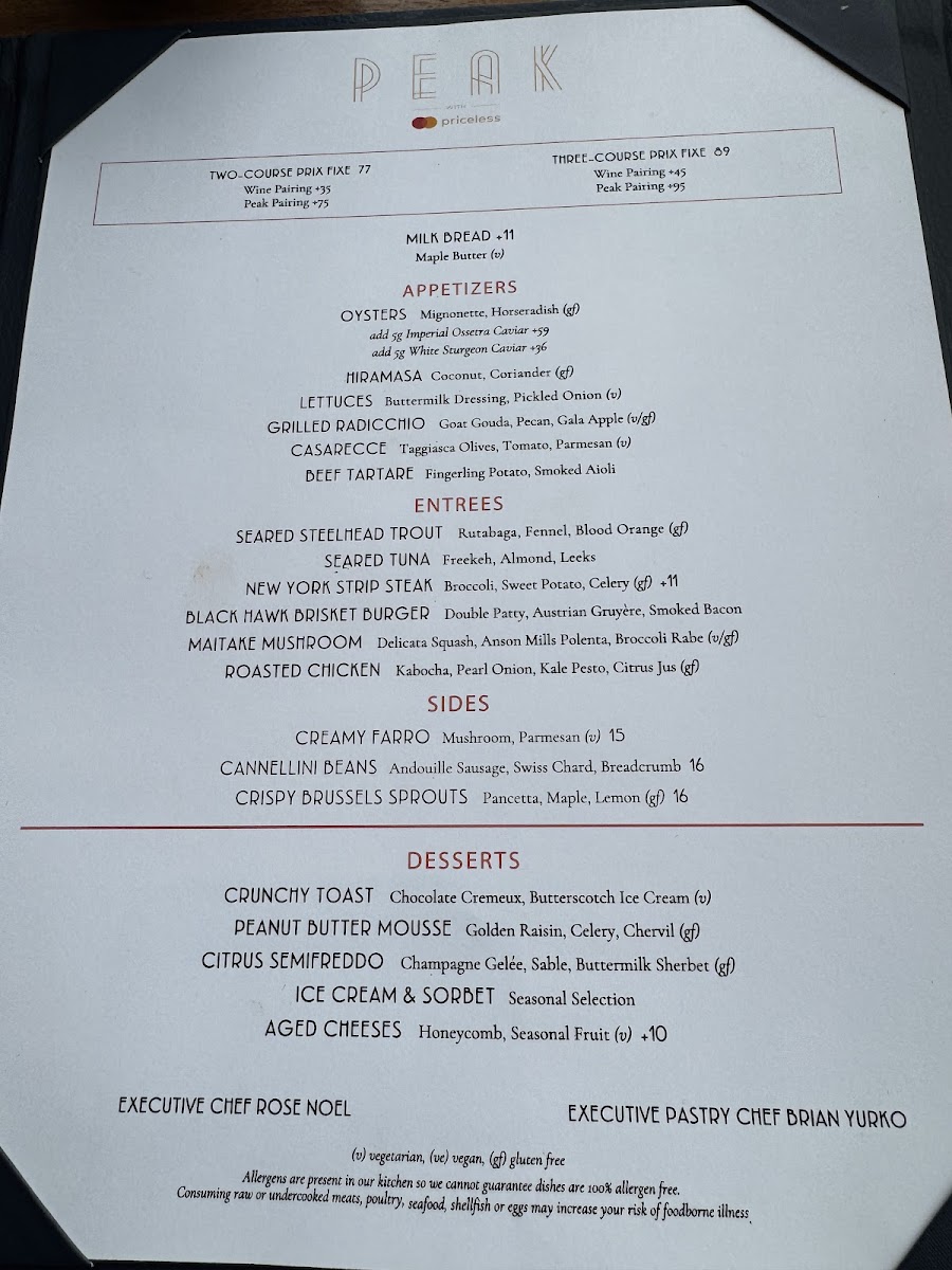 Menu Peak With Priceless Restaurant & Bar-4