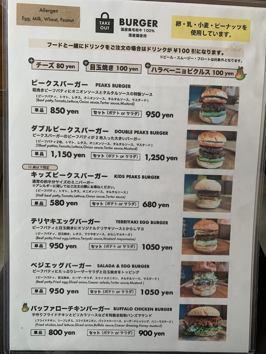 Menu Peaks Cafe-2