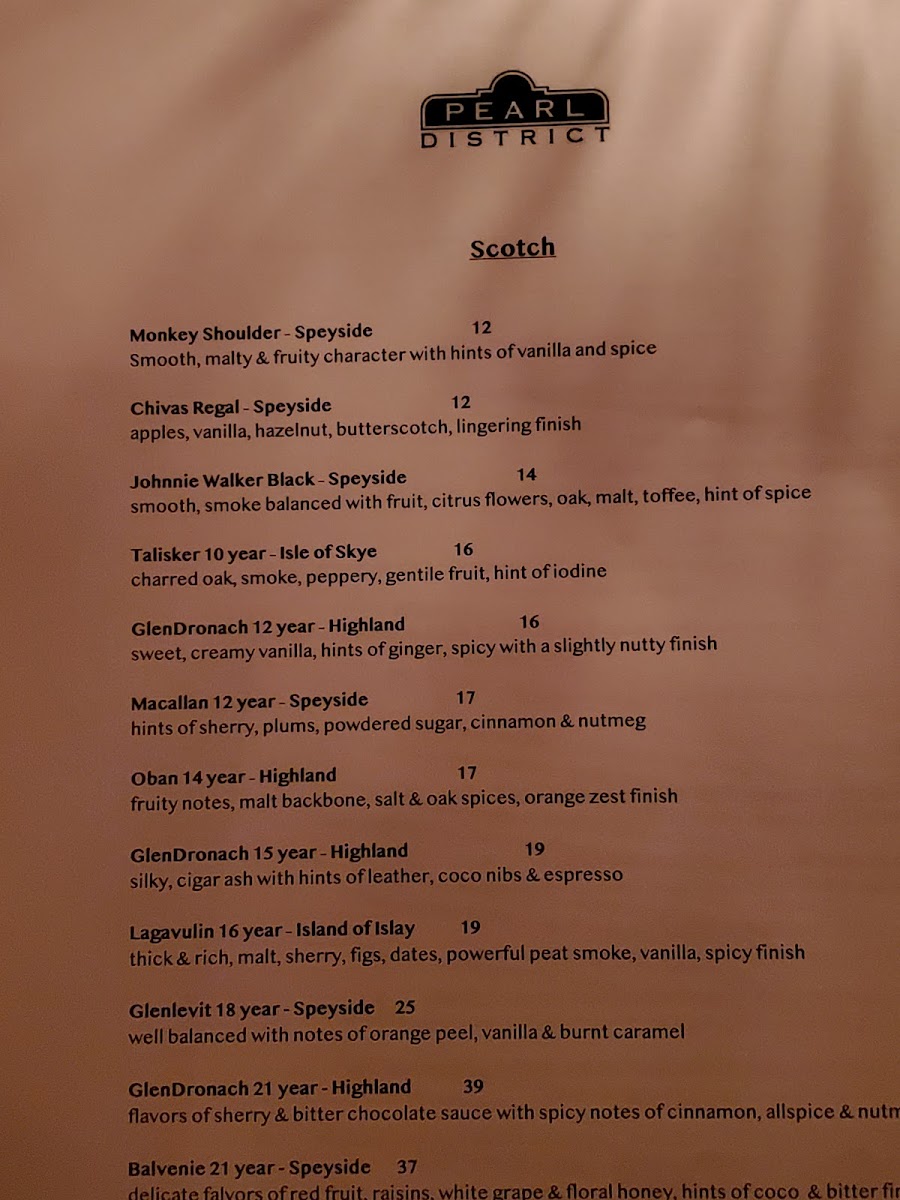 Menu Pearl District Restaurant-5